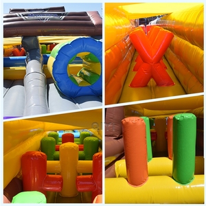Parcours d'obstacles gonflable sur le thème des courses, avec toboggan et piste de course Monster Truck, pour enfants et adultes, location pour événements extérieurs et fêtes foraines - Product Image 5