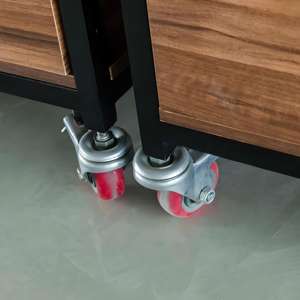 Porte-bouteilles mural compact en métal et bois, système <span class=keywords><strong>d</strong></span>'exposition de vin avec rangement incliné pour bouteilles, gain de place - Product Image 4