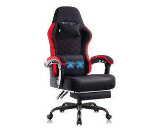 Silla <span class=keywords><strong>Gamer</strong></span> Económica de Altura Ajustable en Oferta 2026, Silla de Juego para Computadora de Cuero PU Personalizada con Reposapiés - Product Image 2