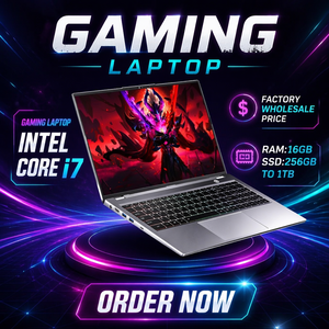 Laptop da Gaming 15.6 Pollici con Tastiera Retroilluminata, Core I7 5500, Doppio Schermo, 16GB RAM, 512GB SSD, Windows 11 - Product Image 1