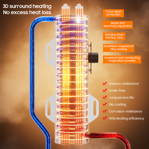 निर्माता 6.5kw-12kw एक्वा कैलेंडर डी एगुआ कैलिफेंटे चफी ओउ टैंटलेस तत्काल इलेक्ट्रिक वाटर हीटर