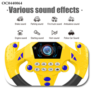 Игрушки и игры на батарейках Монтессори, музыкальное рулевое колесо, имитация вождения, пластиковая игрушка - Product Image 3