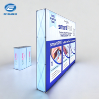 Stand d'exposition en gros avec écran LED rétroéclairé, cadre en alliage d'aluminium, taille et couleur personnalisables pour salon professionnel