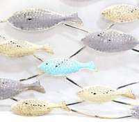 Métal coloré poisson mur ART décor coffre-fort emballage/vente par correspondance emballage Carton traditionnel puissance enduit 100 pièces