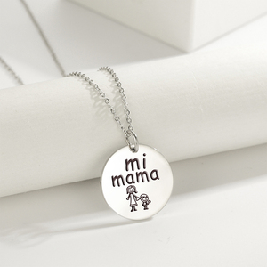 Collar con colgante de acero inoxidable para mujer, Gargantilla, joyería de cumpleaños, regalo del Día de la madre - Product Image 1