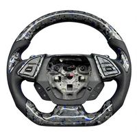 Volant en cuir suédé à fond plat en fibre de carbone pour Chevrolet Camaro 5e et 6e génération 2010-2023 – Vente en gros