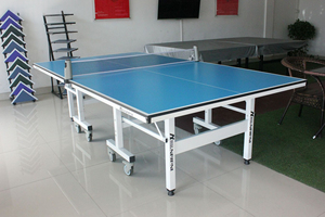 Nouvelle table de tennis de table pliable et mobile, légère, avec cadre en MDF et aluminium, pour l'entraînement en extérieur, standard, pour hôtel - Product Image 4