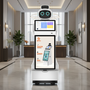 Robot de Recepción Inteligente con Pantalla Publicitaria de Alta Tecnología de China, Robot Humanoide de Guía para Restaurantes, Hoteles y Centros Comerciales - Product Image 1