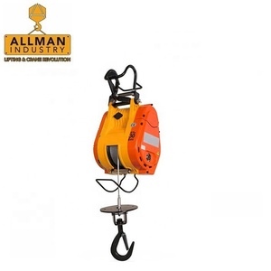 Winch Listrik Mini Portabel Allman Industry 500KG Baru 220 Volt, Alat Pengangkat Material dengan Tali Kawat untuk Restoran - Product Image 6