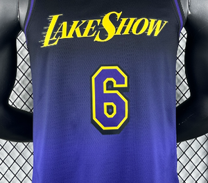 2024-25 New Purple City Los Angeles Basketball trikot 6 LakeS how Bedruckte Shirts Akzeptieren Benutzer definiert - Product Image 6