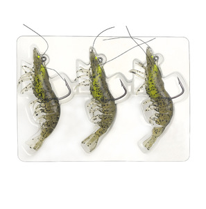Esca Morbida a Forma di Gamberetto con Ami <span class=keywords><strong>per</strong></span> Pesci d'Acqua Salata 8cm-9cm, Esca Artificiale <span class=keywords><strong>per</strong></span> Pesca in <span class=keywords><strong>Mare</strong></span> - Product Image 6