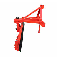 Lame de nivellement à 3 points pour tracteur, grattoir arrière, niveleuse de terrain 6 pieds avec bord de coupe réversible pour le nivellement des routes agricoles