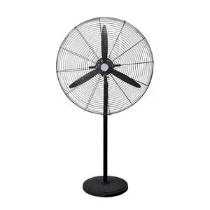 Electric AC Motor Floor Air Cooling Fan Hot Selling Three-speed Wind Regulation Low Noise Design Powerful Industrial Fan Black