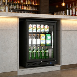 Refrigerador Comercial con Puerta de Vidrio <span class=keywords><strong>para</strong></span> Bebidas, Enfriador de Botellas, Exhibidor de Bebidas <span class=keywords><strong>para</strong></span> Bar, Refrigerador <span class=keywords><strong>para</strong></span> el Hogar, Hotel o Bar - Product Image 1