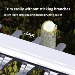 Taille-haie électrique sans fil 21V rechargeable, coupe-herbe portatif <span class=keywords><strong>à</strong></span> double ciseaux, lame de 50 cm, pour aménagement paysager DIY - Product Image 5