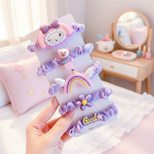 Vendita calda di tendenza moda stampato in peluche raso Scrunchies carini semplici ragazze accessori per capelli all'ingrosso - Product Image 3