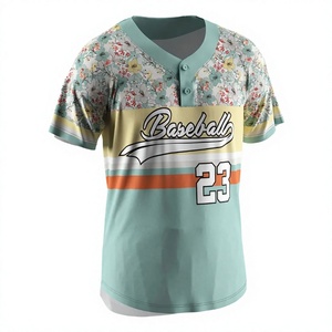 Maillot de baseball col en V à manches courtes unisexe en polyester respirant pour l'été, coupe régulière adulte, logo frontal, séchage rapide - Product Image 3