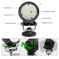 Certificazione Emark ECE 3 pollici LED luce da lavoro rotonda 40W Led trattore luci da lavoro per John Deere serie
