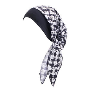 Foulard élastique imprimé pour femme Turban pour femme musulmane Chapeau de <span class=keywords><strong>chimio</strong></span> Cancer Couvre-chef pour perte de cheveux Couvre-chef <span class=keywords><strong>Bandana</strong></span> extensible - Product Image 4
