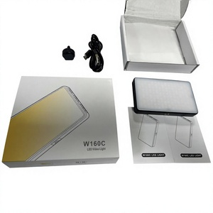 Lampu Led saku dua warna <span class=keywords><strong>Mini</strong></span> W160C 2500K 6500K, lampu isi <span class=keywords><strong>Video</strong></span> Led portabel untuk fotografi, lampu dalam ruangan luar ruangan - Product Image 4