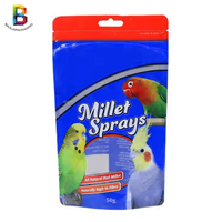 Sacs d'emballage personnalisés de haute qualité pour aliments pour oiseaux, sacs en plastique refermables pour graines de perroquets, emballage pour aliments pour oiseaux de compagnie