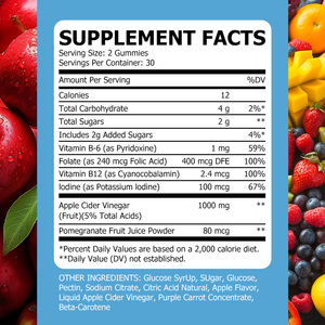 Quality Assurance Slimming Gummies Appetite Craving Control Promotes Healthy Digestion Contains Pomegranate Fruit Juice Powder - Product Image 2