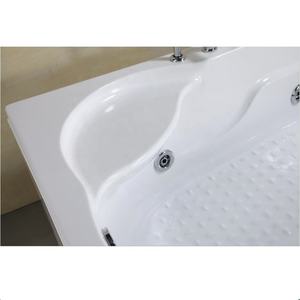 Baignoire à remous en acrylique rectangulaire pour 2 personnes, bain à remous pour couples, bain à remous hydro-massant, spa intérieur, baignoire d'angle double, baignoire luxueuse - Product Image 3