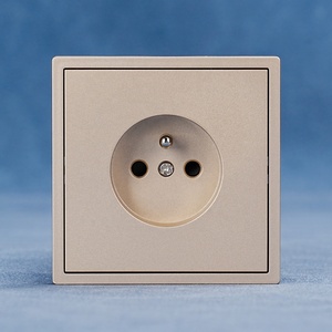 Interruttori e Prese Decorativi con Alloggiamento Sicuro in PC Ignifugo, <span class=keywords><strong>Presa</strong></span> Elettrica <span class=keywords><strong>a</strong></span> Muro Standard Europeo Francese - Product Image 1