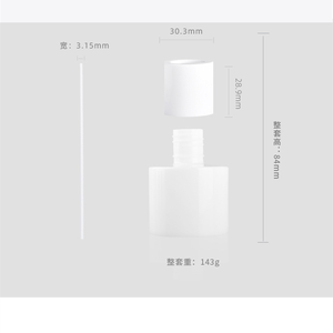100ml trắng gốm khuếch tán chai thủy tinh thanh lịch sậy khuếch tán chai với gốm sậy cho hương liệu - Product Image 6