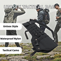 Vente d'usine : Sac à bandoulière tactique imperméable grande capacité, sac de sport unisexe noir, sac à bandoulière portable en polyester