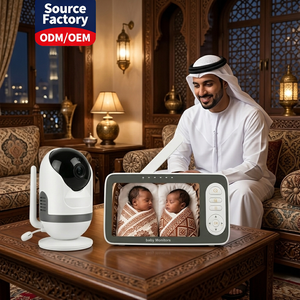 5.5 Inch IPS 720P HD WiFi Baby Monitor with 5000mAh Rechargeable Battery 1000ft <b>Range</b> Tuya Smart Life AI Motion Crying Detection - Product Image 1