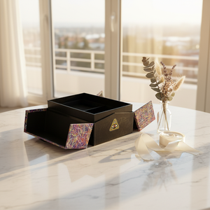 Boîte cadeau rigide de luxe en carton épais, boîte à rabat pour livre, écologique, recyclable, logo personnalisé, contactez-nous pour des solutions d'emballage personnalisées - Product Image 1