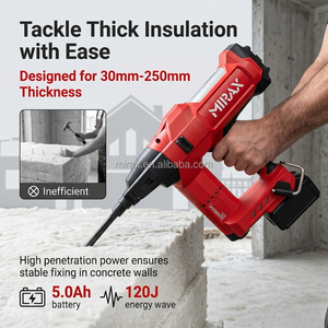 MIRAX 120J Cloueur sans fil haute puissance pour isolation, pour fixations de 30-250 mm, outil d'isolation pour murs en béton, compatible avec Makita Spit - Product Image 2