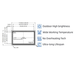 7นิ้ว1024x600จอแสดงผลความสว่างสูง1000nits จอแสดงผล LCD HD-MI TFT สัมผัส capacitive - Product Image 2