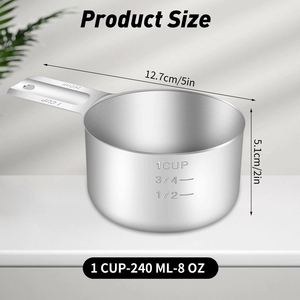 แก้วตวงสแตนเลสเดี่ยว ขนาด 16 ออนซ์ 2 ถ้วย 480 มล. - Product Image 2