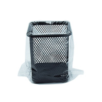 Porte-stylo en métal noir organisateur de bureau en maille pot à stylo carré et organisateur de crayons
