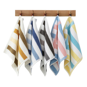 Serviette de bain pour enfants M4010, 25x50 cm, carrée, en pur coton, fil non torsadé, douce pour la peau, bleue - Product Image 5