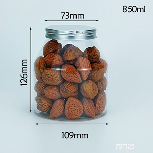 <span class=keywords><strong>Yaourt</strong></span> Thé Baies Noix Fruits Secs Emballage Bouteille 500g 1000g PET En Plastique Transparent Bocal Scellé pour Légumes Marinés - Product Image 4