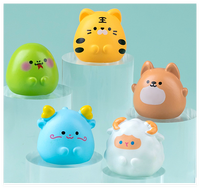 New12 signes du zodiaque chinois animal mini figurine résine chien singe coq chien cochon boeuf lapin serpent cheval chèvre Rat tigre dragon jouet