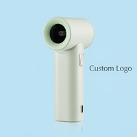 Ventilateur portable rechargeable USB mini à affichage numérique, 3000 mAh, haute vitesse, refroidissement turbo, vente en gros