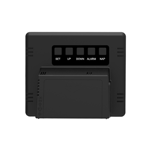 Modern Desk <span class=keywords><strong>Clock</strong></span> Digital com <span class=keywords><strong>Display</strong></span> <span class=keywords><strong>LCD</strong></span> Colorido Carregamento USB Temperatura Interior e Umidade Movimento Eletrônico Amostra Grátis - Product Image 3