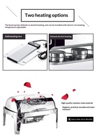 Chafing Dish Gas Stainless Steel Komersial untuk Restoran, Harga Promo