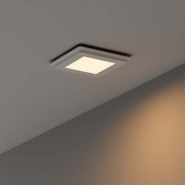 ETL Bathroom Exhaust Fan with Light, 8 Inch Bathroom Ventilation Fan Light Ceiling Mount, 120VAC, 80CFM, 5CCT Selectable