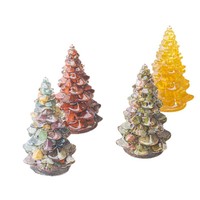 Meilleures ventes transfrontalières : Arbre de Noël en résine époxy cristalline fabriqué en Chine, décoration de Noël pour la maison, cadeau de fêtes, emballé individuellement