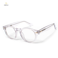 Nuevo Producto: Monturas de Gafas Redondas con Aro Metálico, Diseño Clásico Minimalista para Hombre y Mujer, Gafas Ópticas de Moda