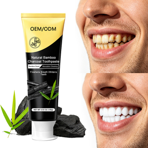 Dentifrice blanchissant au <span class=keywords><strong>charbon</strong></span> de bois saveur menthe marque distributeur – Dents propres, haleine fraîche, anti-caries, pour dents sensibles - Product Image 1