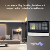 Interrupteur mural tactile Anjielo Smart avec écran IPS de 6 pouces, en aluminium et PC, avec Zigbee pour le contrôle Wi-Fi