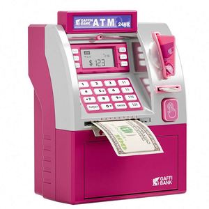 Electronic Mini ABS Bank Machine Fishboy Upgraded Power-Off <b>Memory</b> ATM Piggy Bank Toy for Kids Plastic Debit <b>Card</b> Storage - Product Image 4
