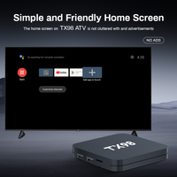 TX98 Android 15 Smart TV Box, Chip Allwinner H313, 1+8G, WiFi Dual, BT, Control Remoto por Voz, Set Top Box