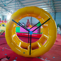 Parc aquatique, piscine à balles océaniques, jouets aquatiques gonflables, balançoire, équipement de bateau banane, piscine gyroscopique, roue du vent et roue du feu